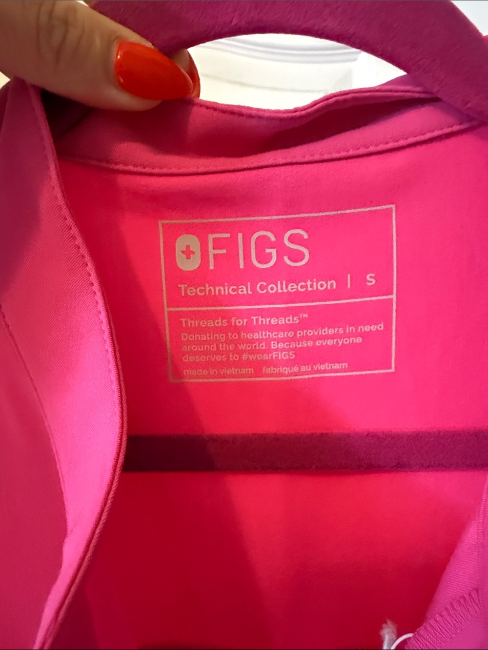 Figs Rapid Response Pink Rafaela Wideleg Jumpsuit- Small - Picture 4 of 6